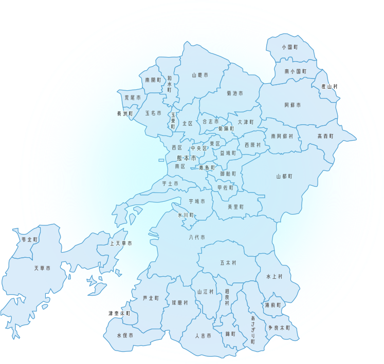 熊本県の地図画像